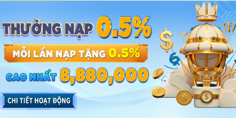 Thưởng nạp nhận ngay lên đến 8880K