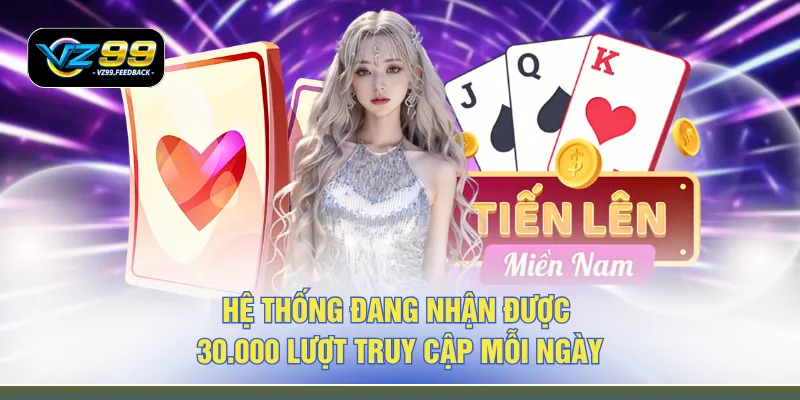 Hệ thống đang nhận được 30.000 lượt truy cập mỗi ngày