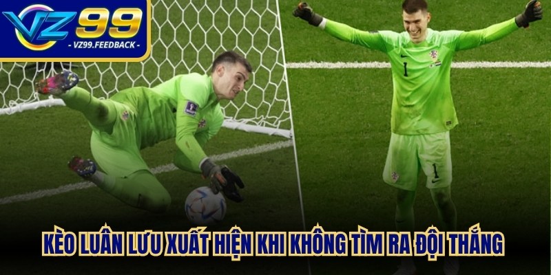 Kèo luân lưu xuất hiện khi không tìm ra đội thắng sau 90 phút thi đấu chính thức