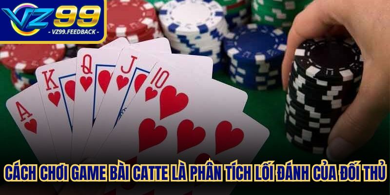 Cách chơi game bài Catte là phân tích lối đánh của đối thủ