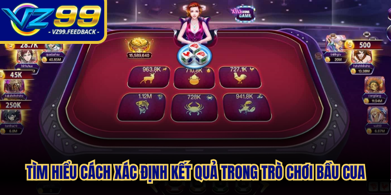 Tìm hiểu cách xác định kết quả trong trò chơi bầu cua